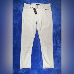 Banana Republic Traveler Pant Slim Fit Mens Size 32x30 Beige Dyed Fly-Weight NWT